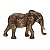 ESCULTURA ELEFANTE EM POLIRRESINA DOURADO ESCURO MART - Imagem 1