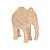 ESCULTURA ELEFANTE EM FIBRA DE VIDRO COM TEXTURAS BEGE MART - Imagem 1