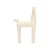 ESCULTURA CAVALO EM POLIRRESINA OFF WHITE MART - Imagem 1