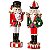 CJ 2 PECAS QUEBRA NOZES DECORATIVAS DE NATAL EM RESINA 23CM - Imagem 1