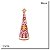 ESCULTURA MINI ARVORE CONE GINGERBREAD EM RESINA 36CM - Imagem 3