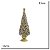 ESCULTURA MINI ARVORE DE NATAL FLORES DECORATIVA EM RESINA  33CM - Imagem 3