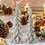 CJ 2 PÇS DECOR ARVORE DE NATAL EM RESINA E CARDEAIS 46X16X17.5CM - Imagem 2