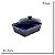 CACAROLA DE CERAMICA AZUL COM TAMPA 11,5X33,2CM - Imagem 3