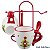 KIT 2 XICARAS NATALINAS EM CERAMICA COM SUPORTE  - 9CM - Imagem 3