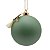 TRIO DE BOLAS NATALINAS DECORADA VERDE - 10CM - Imagem 3