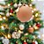 TRIO DE BOLAS NATALINAS DECORADA SALMÃO FOSCO - 10CM - Imagem 2