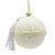 KIT 2 BOLAS NATALINAS DECORADA BEGE - 10CM - Imagem 3