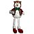 BONECO DE NEVE COM GRAVATA NATALINO SENTADO  - 45CM - Imagem 1