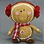 BONECO GINGER DECORATIVO COM CACHECOL SENTADO - 21CM - Imagem 3