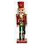 BONECO QUEBRA NOZES EM MADEIRA VERMELHO E VERDE 30CM - Imagem 1
