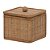 CAIXA EM RATTAN NATURAL MART 14CM - Imagem 1