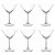 JOGO DE 6 TAÇAS EM CRISTAL MARTINI GASTRO 280ML BOHEMIA - Imagem 2