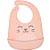 BABADOR EM SILICONE COM PEGA-MIGALHAS GUMY PESSEGO BUBA - Imagem 2
