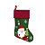 MEIA BOTA NATALINA DECORATIVA  NOEL VERDE E VERMELHO 42CM - Imagem 1