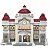 CASA NATALINA MUSICAL COM BONECOS E LUZ DE LED 26CM - Imagem 1