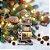 CASA NATALINA TRES ANDARES MUSICAL COM LUZ DE LED 36CM - Imagem 2
