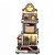 CASA NATALINA TRES ANDARES MUSICAL COM LUZ DE LED 36CM - Imagem 1