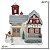 CASA NATALINA MUSICAL COM BONECO DE NEVE E LUZ DE LED 22CM - Imagem 3