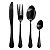 FAQUEIRO 24 PCS ACO INOX LAGUNA BLACK MEK - Imagem 1