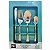 FAQUEIRO 24 PCS ACO INOX SICILIA PRATA MEK - Imagem 2
