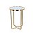 MESA EM METAL COM ESPELHO DOURADO MART 51CM - Imagem 1
