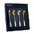 CONJUNTO 4 COLHERES DE CHA  EM INOX CABO DE CERAMICA FLOWERS - Imagem 2