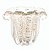 VASO DE VIDRO MURANO ITALY INCOLOR COM DOURADO LYOR 10cm - Imagem 3