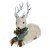 RENA NATALINA SENTADS SISAL (VERDE BEGE) COM CACHECOL 21cm - Imagem 1