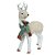 RENA NATAL EM PE SISAL (VERDE BEGE) COM CACHECOL 45CM - Imagem 1