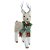 RENA NATAL EM PE SISAL COM CACHECOL (BEGE VERDE) 36cm - Imagem 1