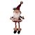 BONECO PAPAI NOEL PERNAS MICANGAS VERMELHO XADREZ 36cm - Imagem 1