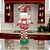 BONECO ELFO NATAL SENTADO VERMELHO E BRANCO 50CM FLORARTE - Imagem 2