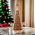 ARVORE DE NATAL EM RESINA BEGE 30,5X11,5CM FLORARTE - Imagem 2