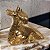 ESCULTURA PEIXE BETA EM POLIRESINA DOURADO FLORARTE - Imagem 2