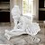 ESCULTURA DECOR EM POLIRESINA BAILARINA BRANCA - Imagem 2