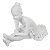 ESCULTURA DECOR EM POLIRESINA BAILARINA BRANCA - Imagem 1