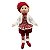 DUENDE EM PE DECORATIVO VERMELHO E BRANCO - 43CM - Imagem 1