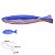 ESCULTURA DECORATIVA EM MADEIRA COR AZUL FLORARTE 40CM - Imagem 3