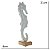 ESCULTURA DECORATIVA CAVALO MARINHO EM METAL BRANCO 21CM - Imagem 3