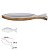 ESCULTURA DECORATIVA EM MADEIRA COM BRANCO FLORARTE 30CM - Imagem 3
