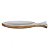 ESCULTURA DECORATIVA EM MADEIRA COM BRANCO FLORARTE 30CM - Imagem 1