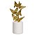 ESCULTURA BORBOLETAS DECOR POLIRESINA DOURADO E BRANCO - Imagem 1