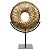 ESCULTURA GEOMETRICA DECOR METAL DOURADO FLORARTE 36cm - Imagem 1