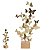 ESCULTURA BORBOLETAS DECOR POLIRESINA DOURADO E BRANCO 62cm - Imagem 2