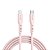 CABO USB-C PARA LIGHTNING MFI EM SILICONE 1,5M ROSA GEONAV - Imagem 4