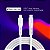 CABO USB-C PARA LIGHTNING MFI EM SILICONE 1,5M BRANCO GEONAV - Imagem 5