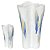 VASO DECORATIVO CERAMICA BRANCO E AZUL FLORARTE 40CM - Imagem 3