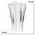 VASO DECORATIVO CERAMICA BRANCO E AZUL FLORARTE 40CM - Imagem 4