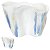 VASO DECORATIVO CERAMICA BRANCO E AZUL FLORARTE 20CM - Imagem 3